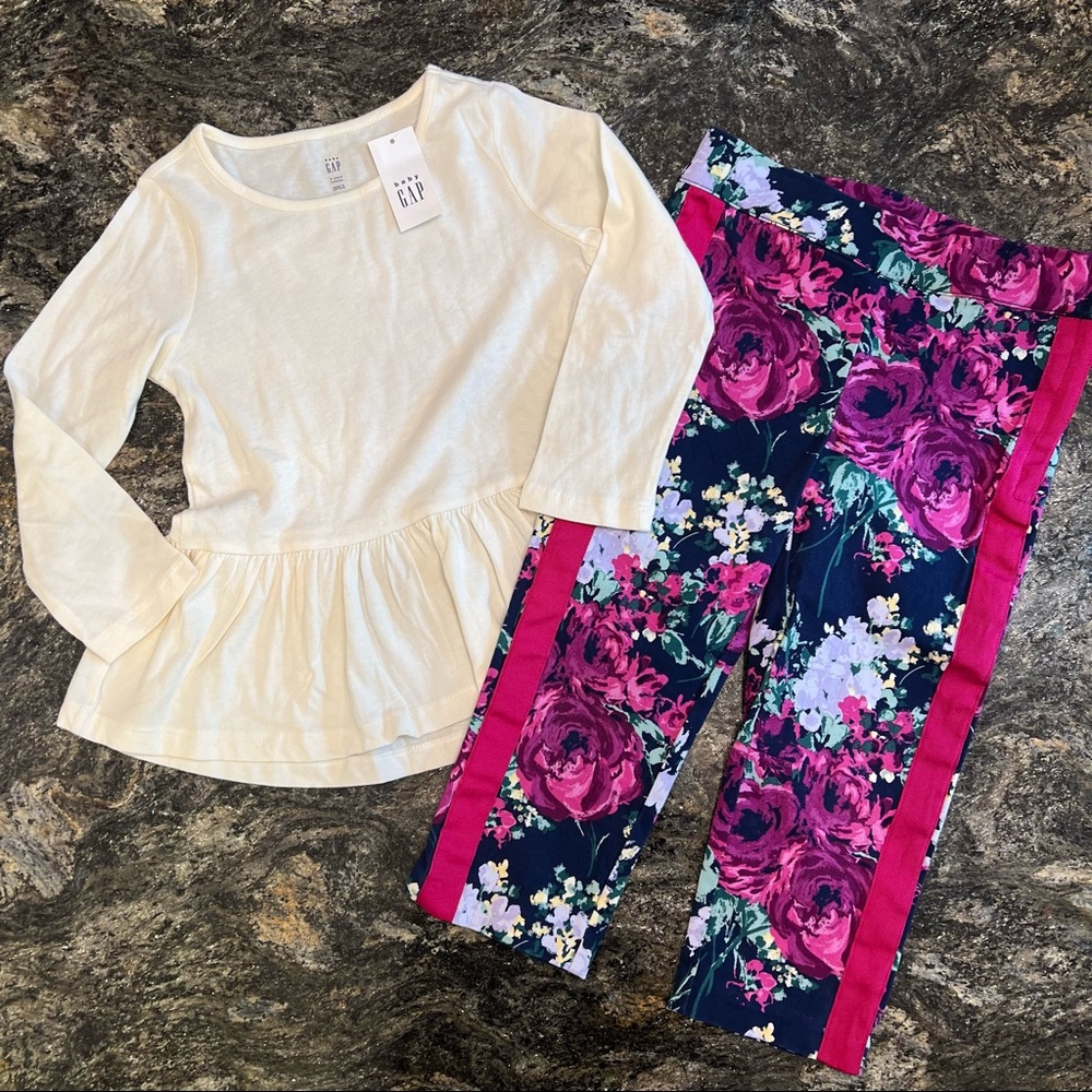 Janie and Jack pants with Gap shirt